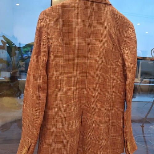 Pink linen jacket 100% Massimo Dutti like new, size S