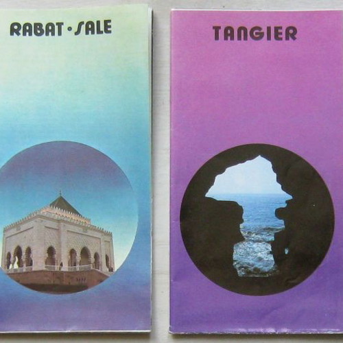 Morocco travel flyers used, Agadir, Marrakesh, Rabat-Sale, Tangier