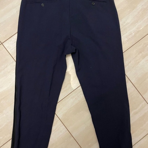 H&M Suit Pants Dark Blue with Black Satin Stripe