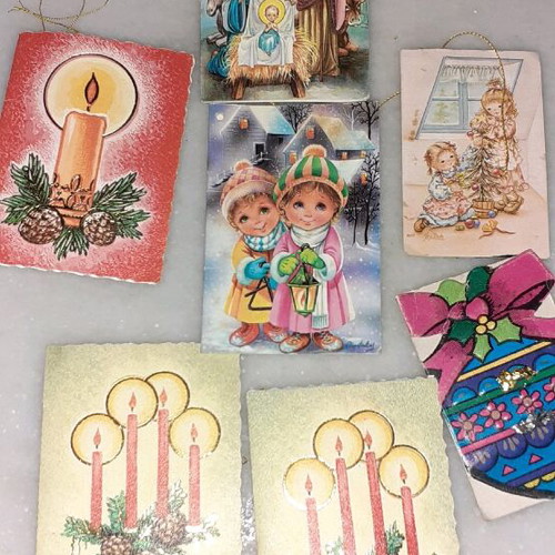 Christmas cards like new with music, pack of 5 pieces