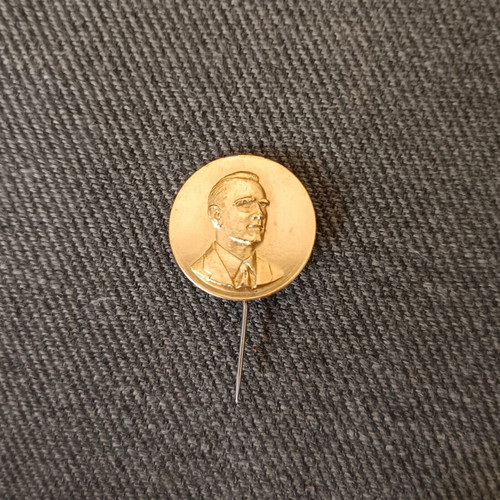 Collectible stick pin with Konstantinos Karamanlis, used