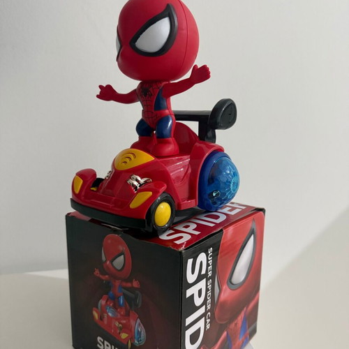 Super Spider Car toy new with 360-degree rotation and doll installment method