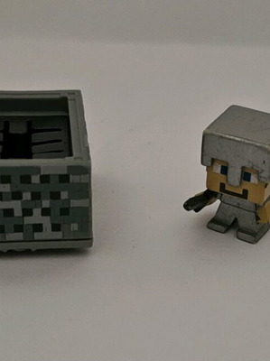 Minecraft set μεταχειρισμένο με φιγούρα Steve και Hot Wheels