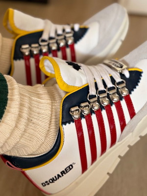 Dsquared2 sneakers like new, size 38, white casual shoes