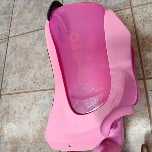 Micro Kids Scooter with Seat, Storage, Basket and Accessories like new