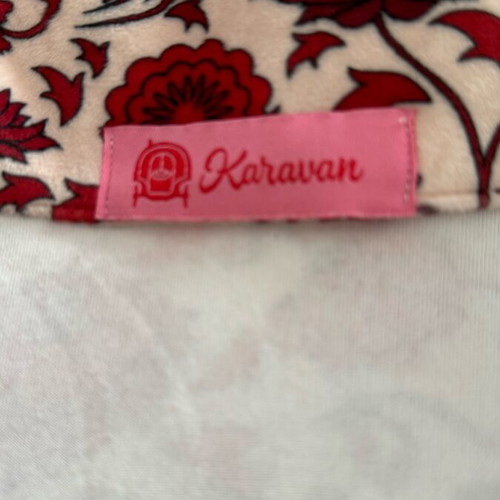 Karavan velvet shirt like new with floral pattern, One Size