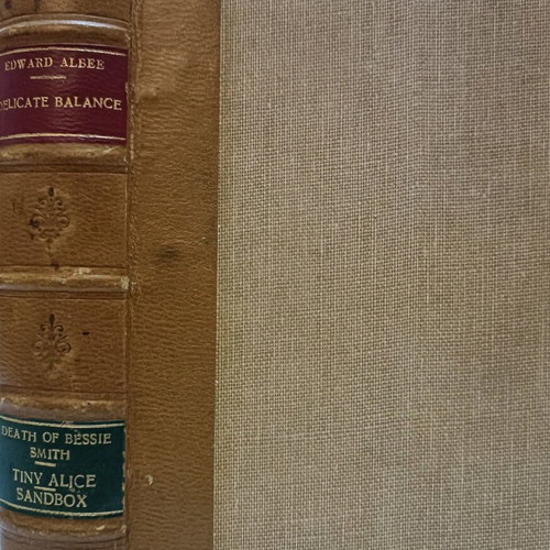 Leather-bound book used A Delicate Balance, The Sandbox & Tiny Alice - Edward Albee