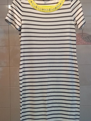 Φόρεμα Marks & Spencer μεταχειρισμένο, μέγεθος S, άσπρο και μπλε