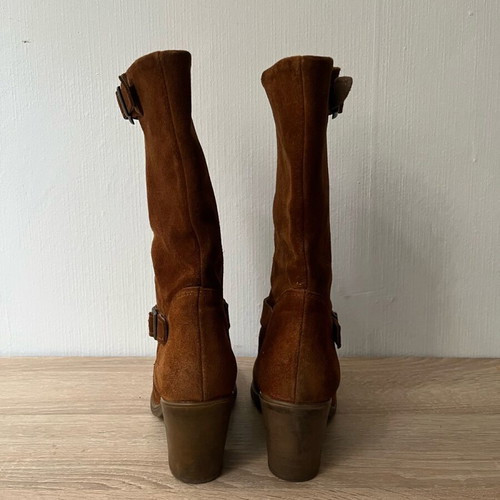 Castor leather boots used size 38 brown