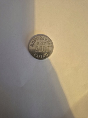 Mont Parnes casino chip like new, drachma era