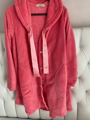Claire Katrania lingerie pink robe jacket new size M