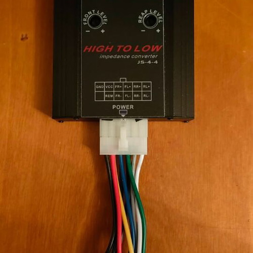 High to Low audio signal converter like new for car