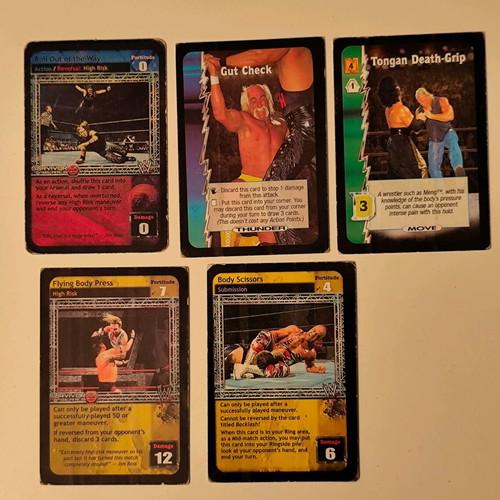 WWE Smackdown cards used, pack of 17