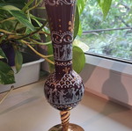 Murano Italy antique vase with gold ornaments, new