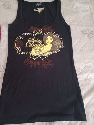 T-shirt black new, slim fit, size S