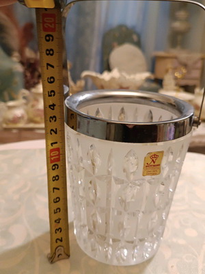 Crystal ice bucket Nachtmann Germany – 24% PbO, vintage