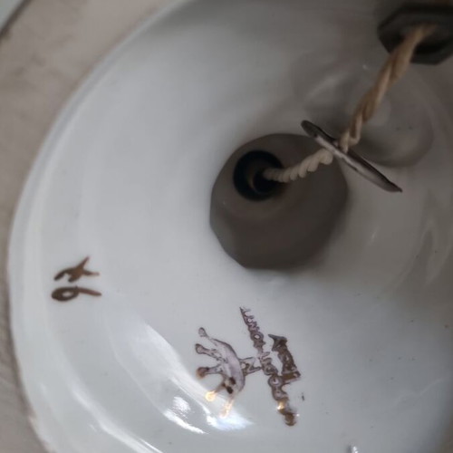 Capodimonte porcelain table lamp used