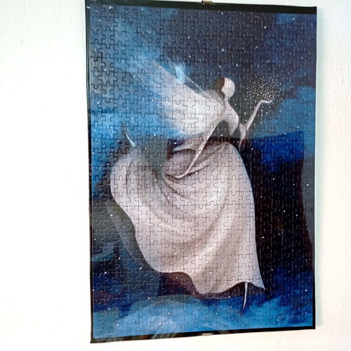 The Night Fairy framed puzzle art like new 35x50cm