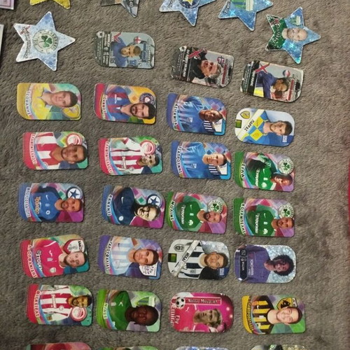 Metal football tags used, 64 pieces with 5 stickers