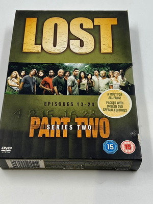 Lost Season 2 Part Two DVD box set used, episodes 13-24