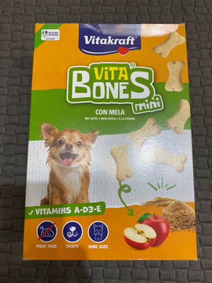 Vitakraft Vita Bones Mini λιχουδιές για σκύλους με μήλο, 300 g
