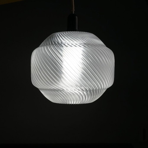Minimal pendant light new with white shade and black cord