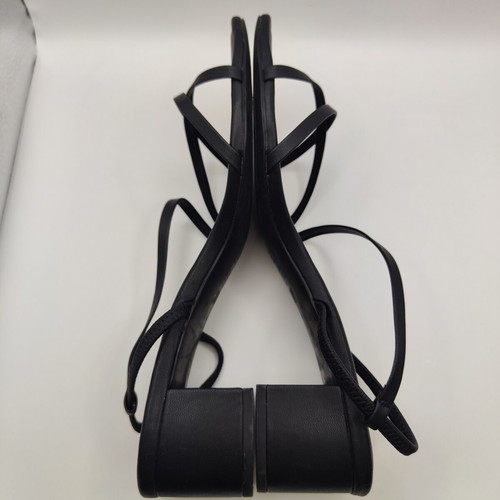 H&M Black Strappy Sandals with Low Block Heel Size 41 like new