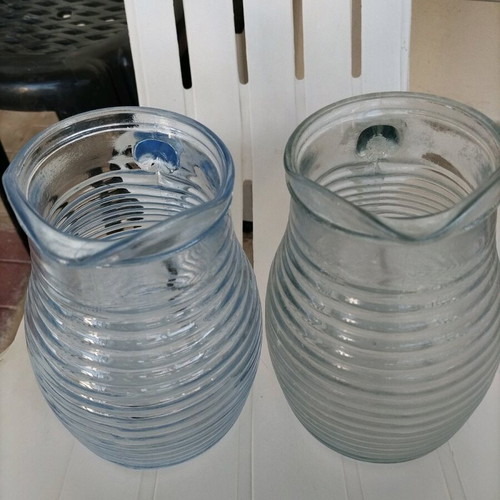 Glass pitchers used
