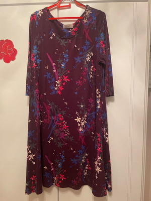 M&S dress size 44 like new, red and purple