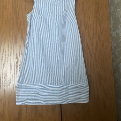 Dress Shein summer new, white and blue, size L