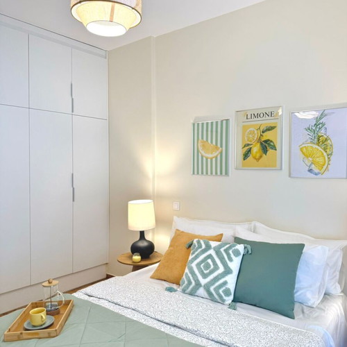 Apartment 55 sqm on 2nd floor with elevator, furnished, balcony