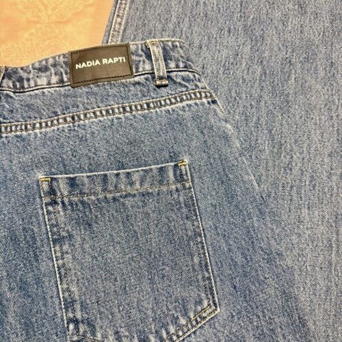 Denim crew trousers blue Nadia Rapti new, size 29