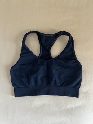 Sports bra new, dark blue, very elastic, size S