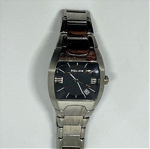 Police Mens Quartz Date Silver Stainless Steel Bracelet Watch Ανδρικό ρολόι