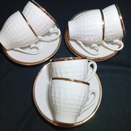 Vintage Eschenbach Germany espresso set with 6 cups and saucers, 1990