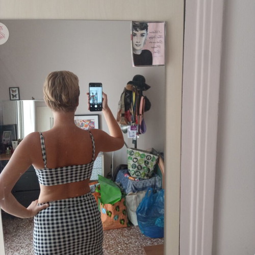 Shein summer two-piece set with side slit