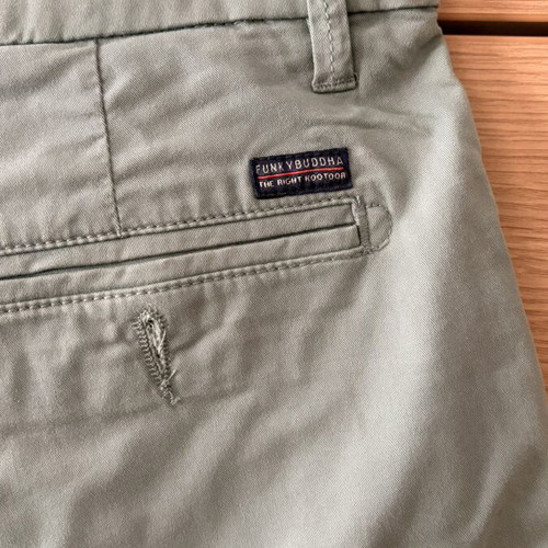 Funky Buddha Chino Bermuda Shorts Size 30 New Green