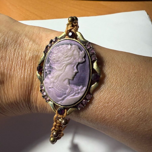 Carmen bracelet used, pink and purple
