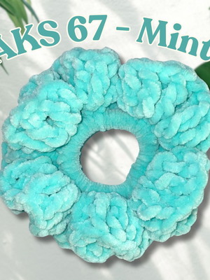 Handmade Scrunchie Mint new
