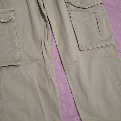 Pull & Bear cargo pants pack of 2, like new, beige and green, XS