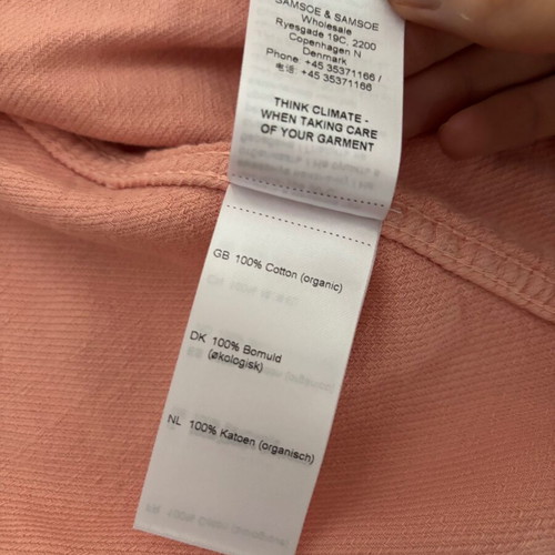 Pink denim jacket Samsoe & Samsoe new, organic cotton
