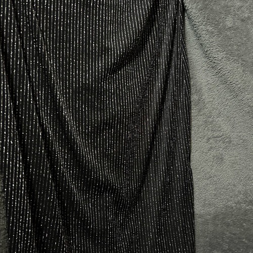 Fitted silver dress like new with silver thread