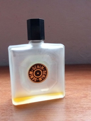 Vintage Denim fragrance bottle from 1980s used, eau de cologne