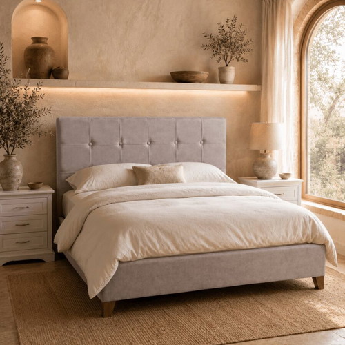 Astra fabric bed with mattress 160x200 cm new