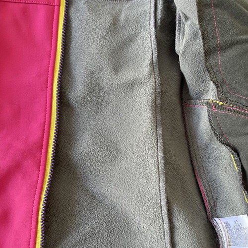 Softshell jacket for girls, size 128 cm, pink