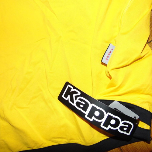 Kappa soccer jersey new, yellow, size XL
