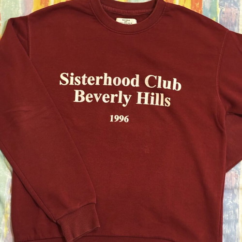 Bershka sweatshirt used, burgundy, size M