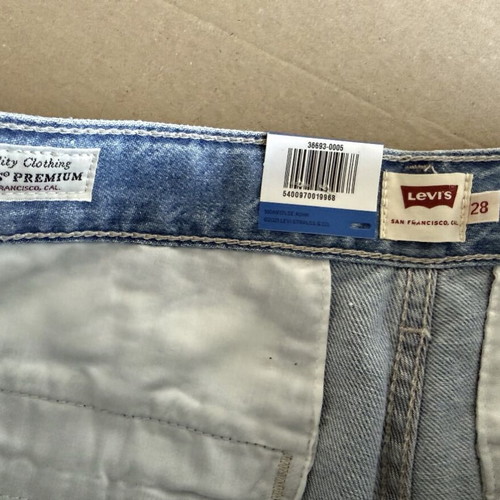 Levi's Cargo Jeans new women's blue cotton hemp blend