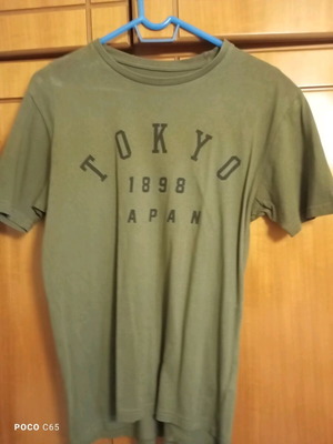 Μπλούζα tshirt Tokyo μέγεθος L σαν καινούργιο, Primark μπεζ πράσινη