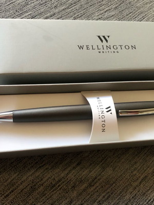 Wellington Toledo ballpoint pen new, grey metal body
